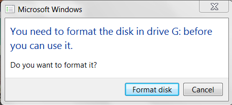 need to format hdd